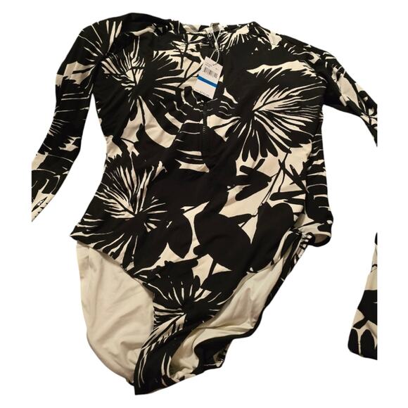 Trina Turk Women's Monaco Paddle One Piece Swimsuit Rash Guard Uv Protection  XL - Picture 4 of 7